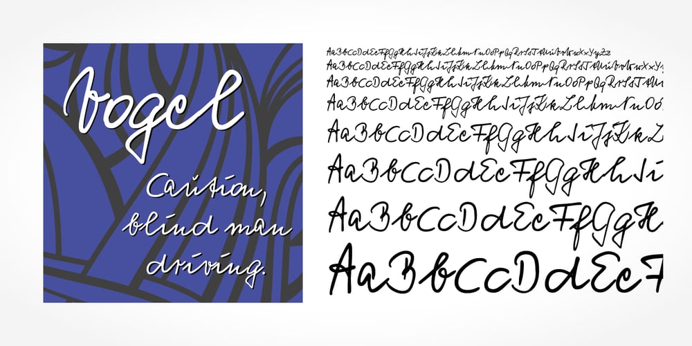 Vogel Handwriting Pro font