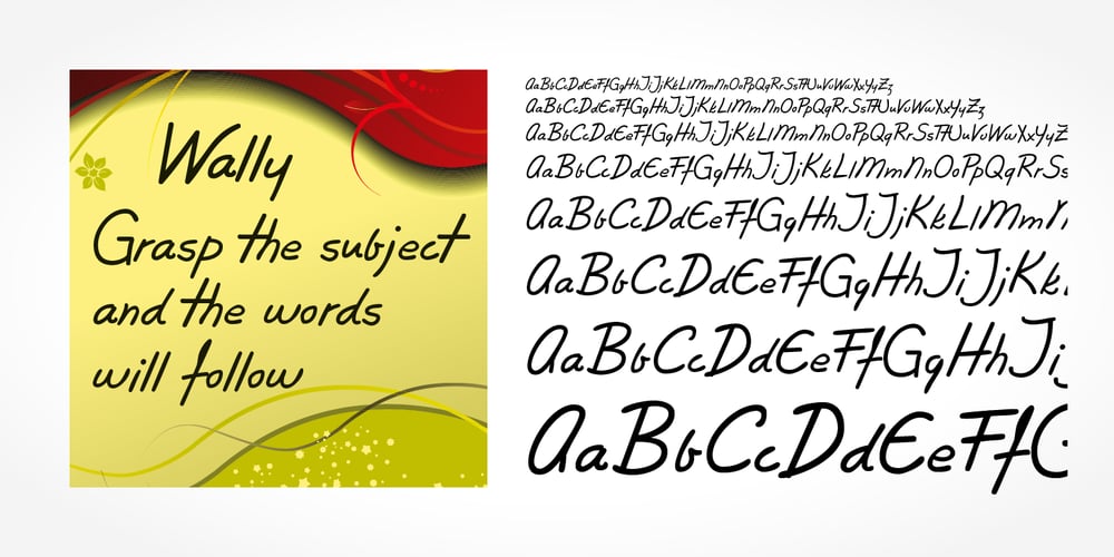 Wally Handwriting font