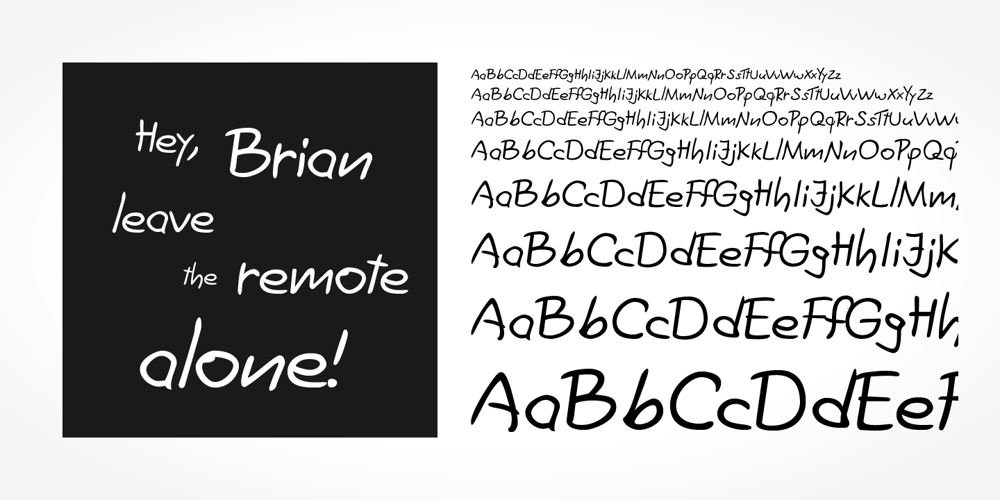 Brian Handwriting font
