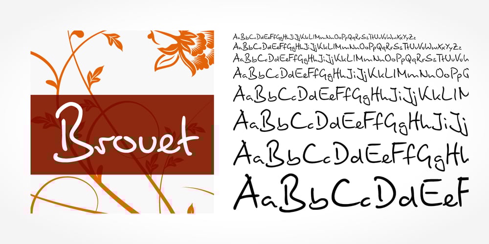 Brouet Handwriting font