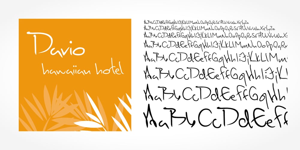 Dario Handwriting font