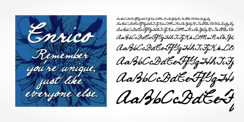 Enrico Handwriting font