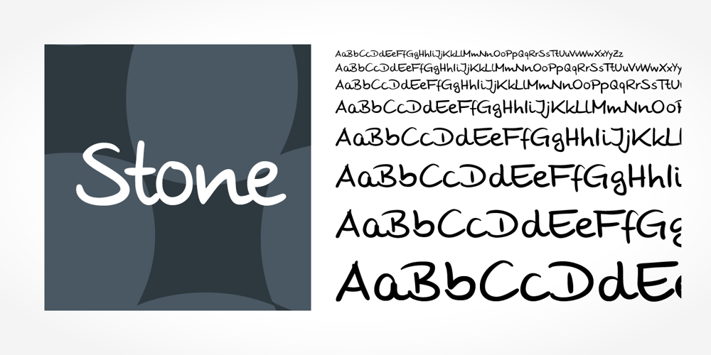 Stone Handwriting Pro font