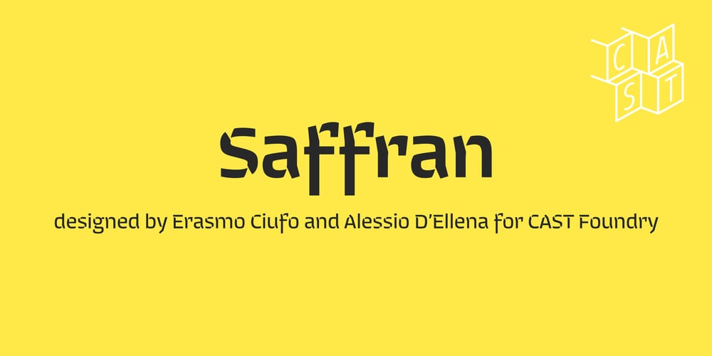 Saffran font