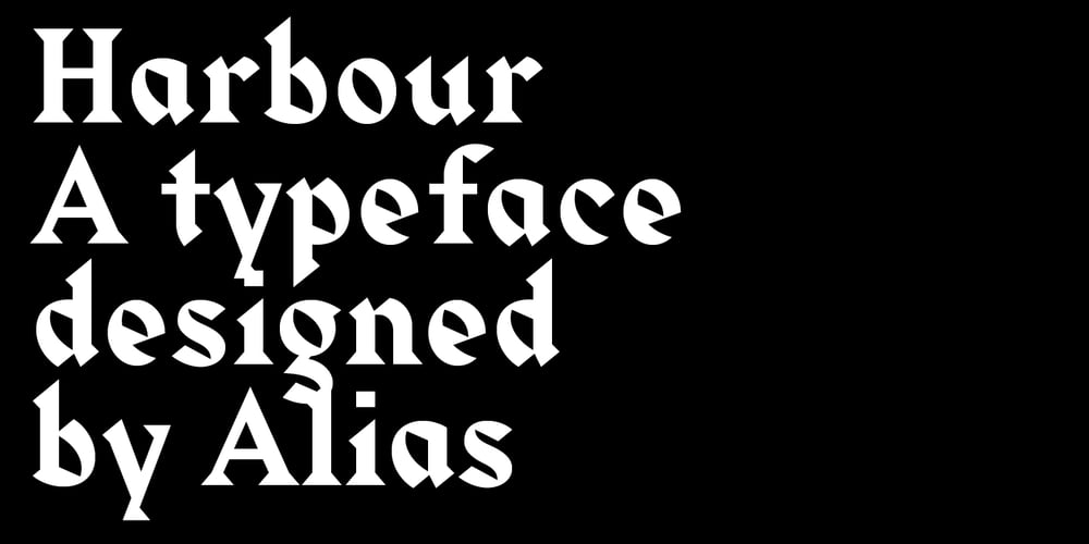 Harbour font