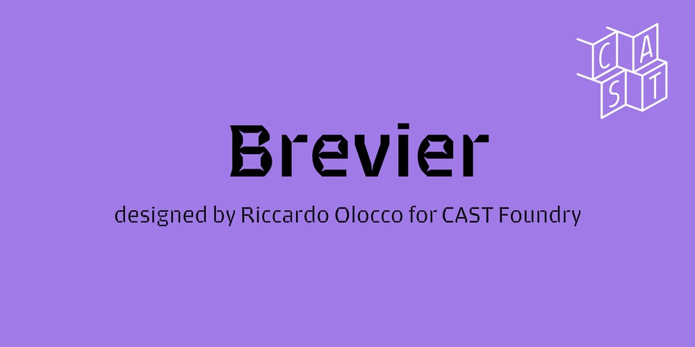 Brevier font