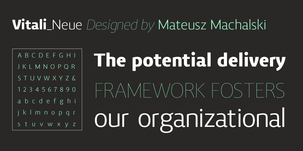 Vitali Neue font