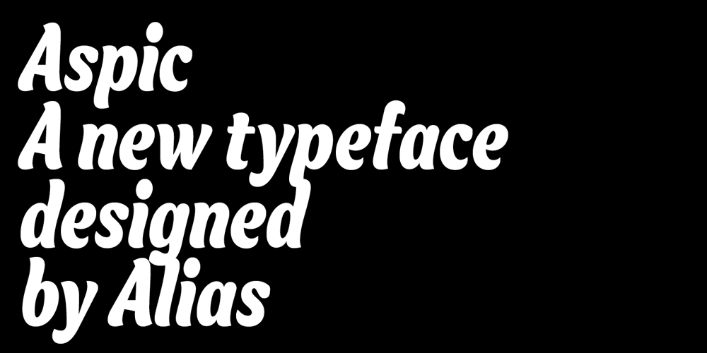 Aspic font