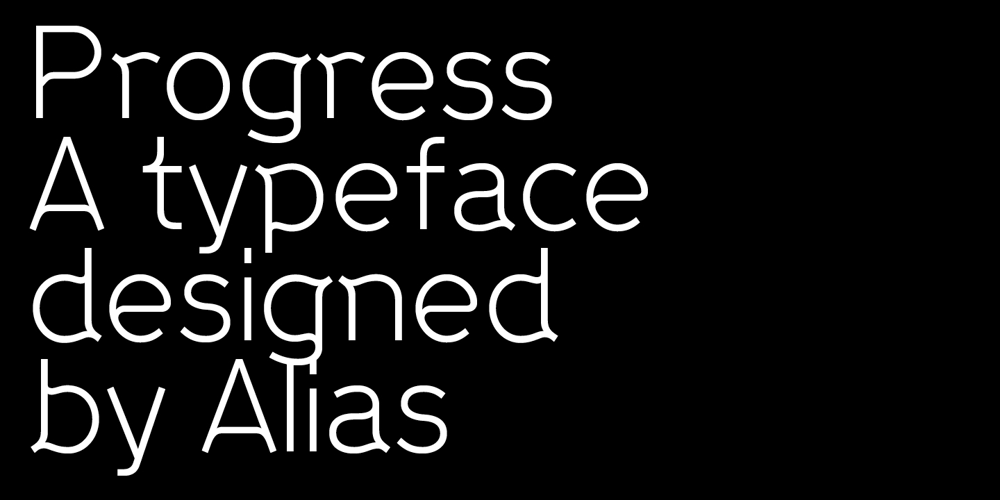 Progress Two font