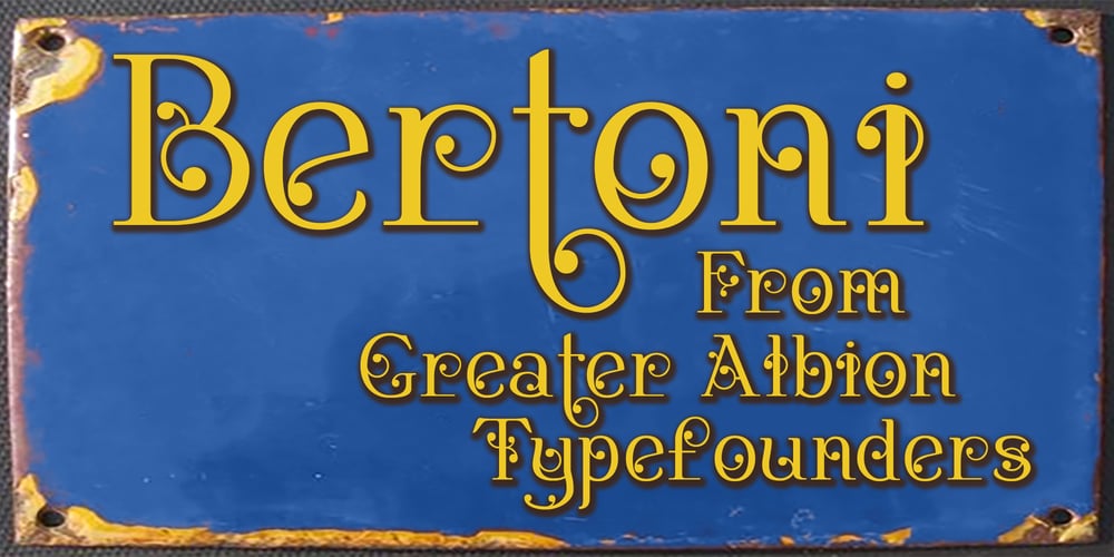 Bertolessi font