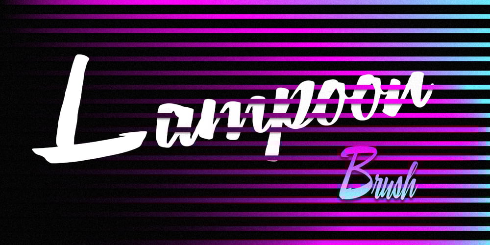 Lampoon Brush font