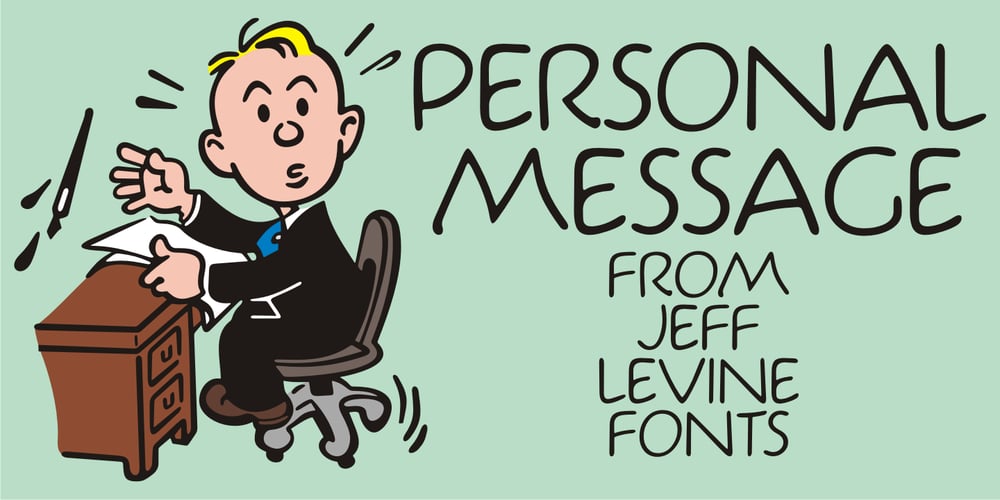 Personal Message JNL font