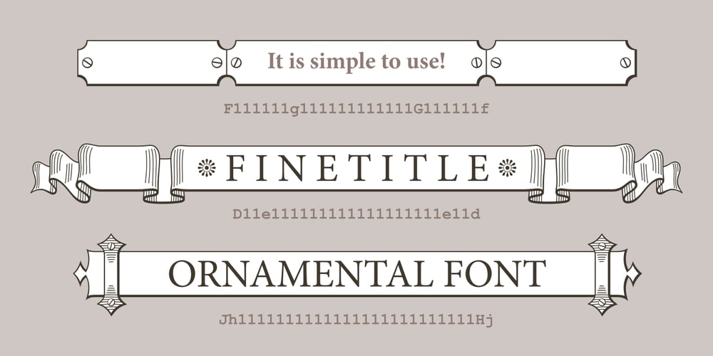 Finetitle font