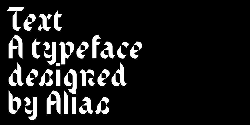 Text font
