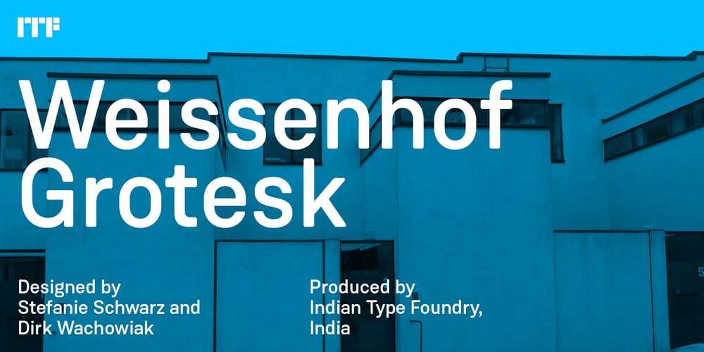 Weissenhof Grotesk font