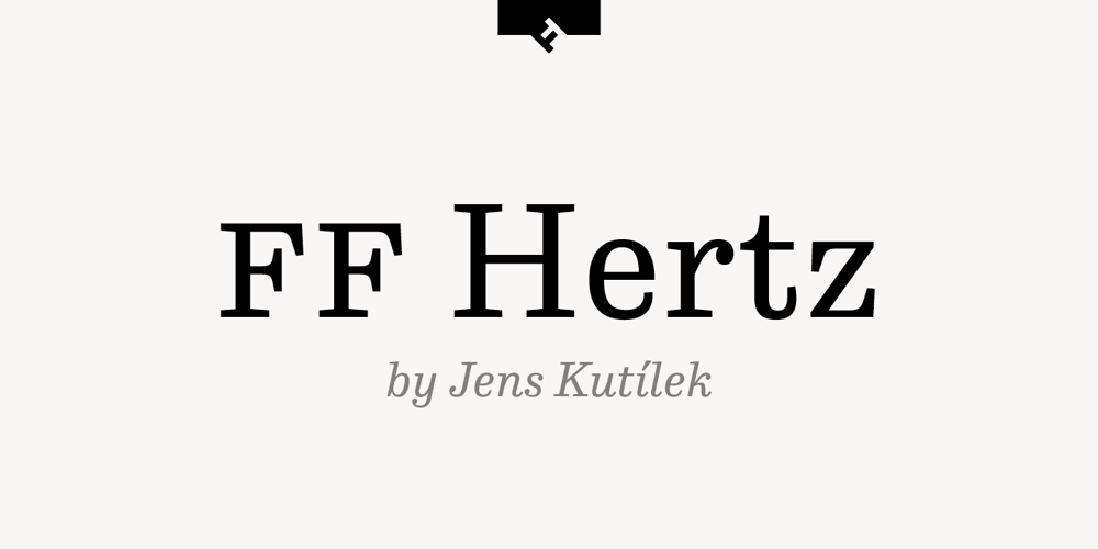 FF Hertz font