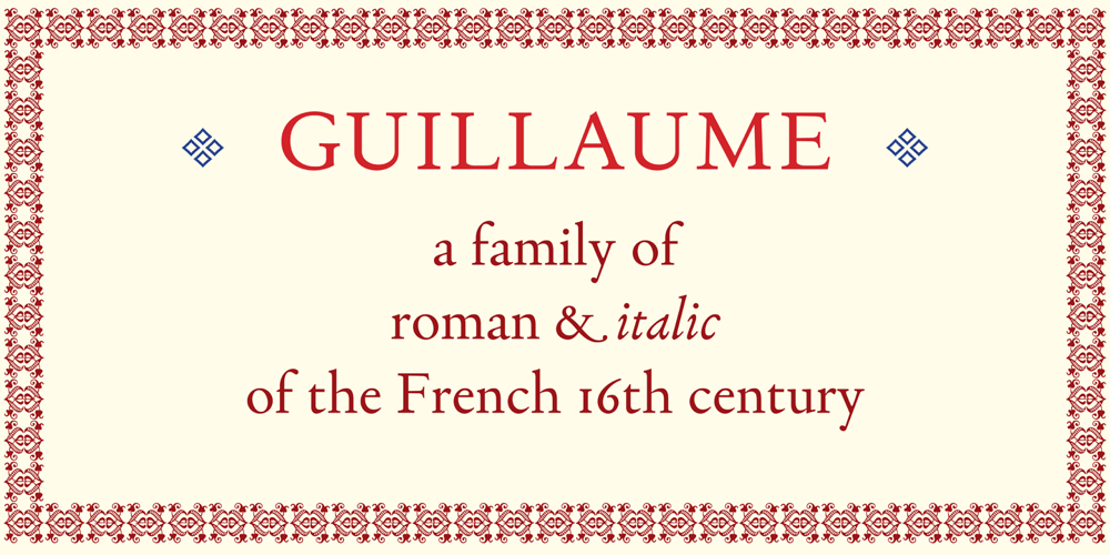 Guillaume font