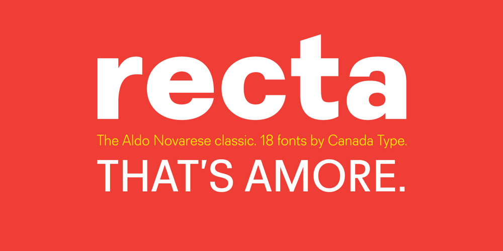 Recta font