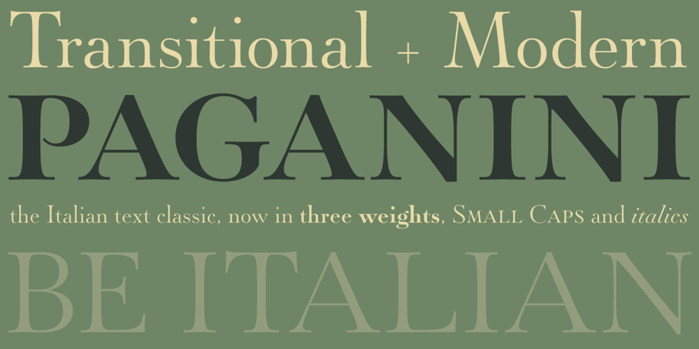 Paganini font