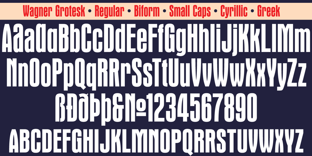Wagner Grotesk font