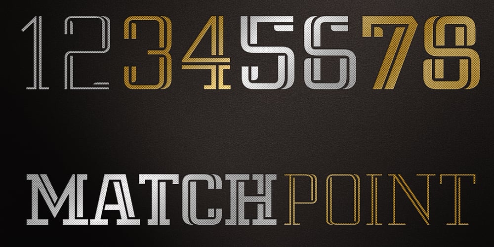 Matchpoint font