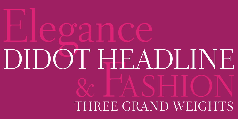 Didot Headline font