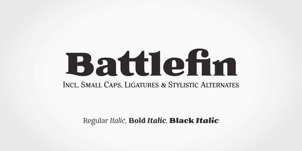 Battlefin font