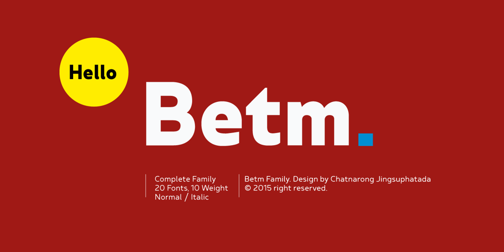 Betm font