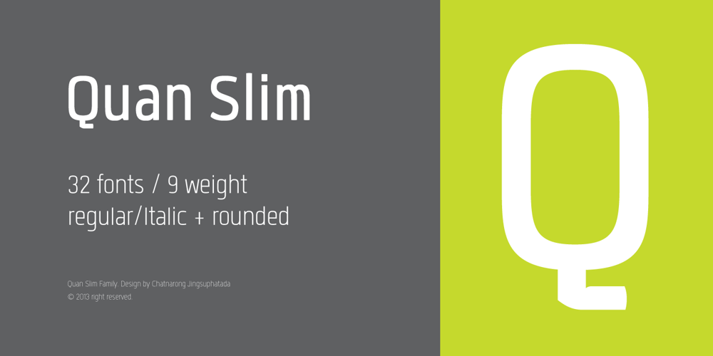 Quan Slim font
