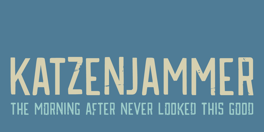 Katzenjammer font