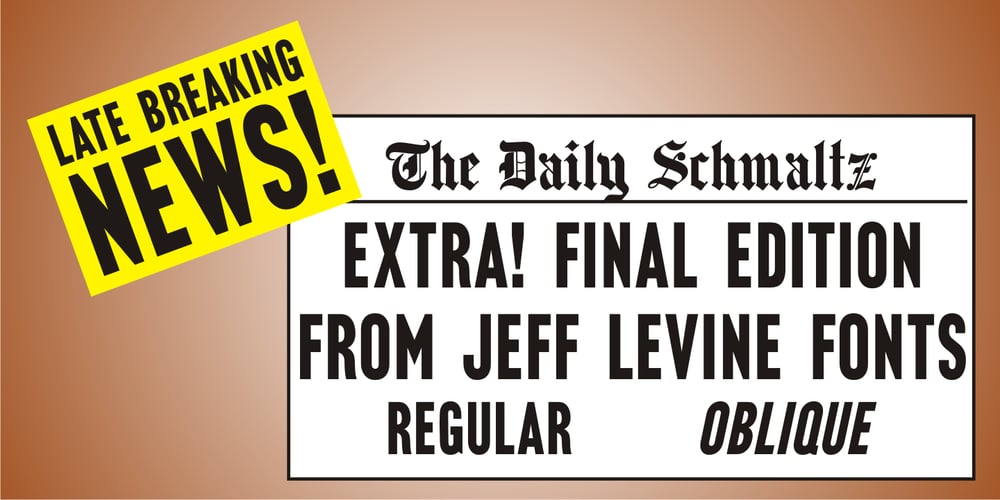 Final Edition JNL font