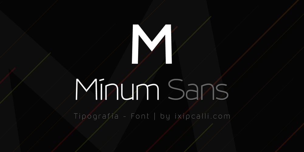 Mínum Sans font