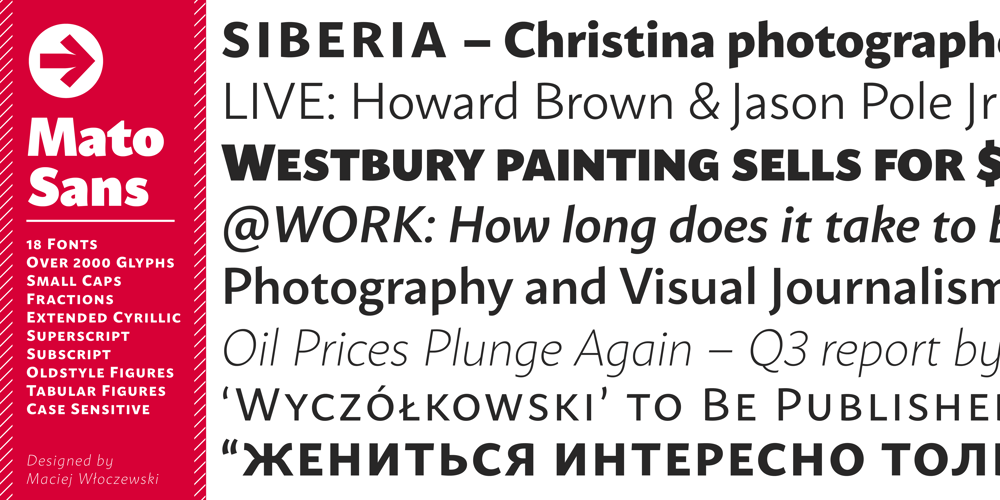Mato Sans font