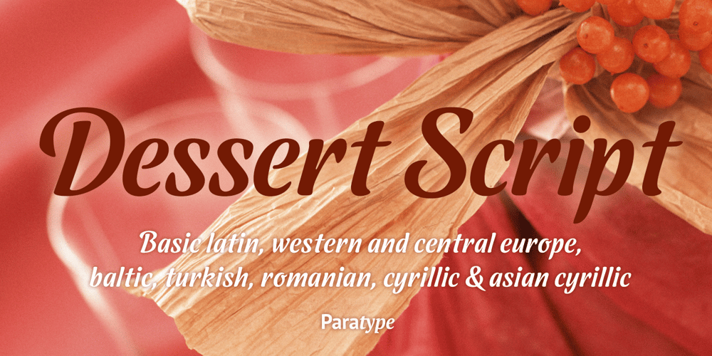Dessert Script font