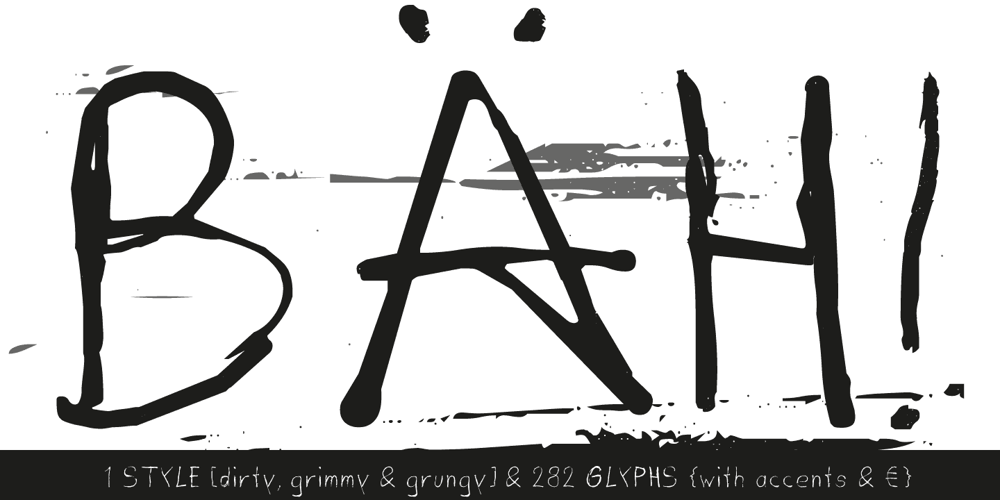 Dirty Deo Hand Ink font