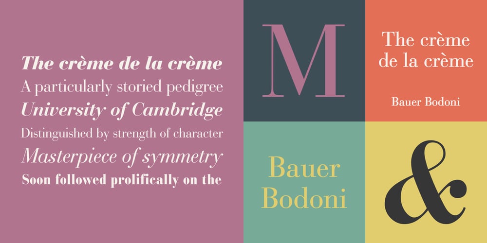 Bauer Bodoni font