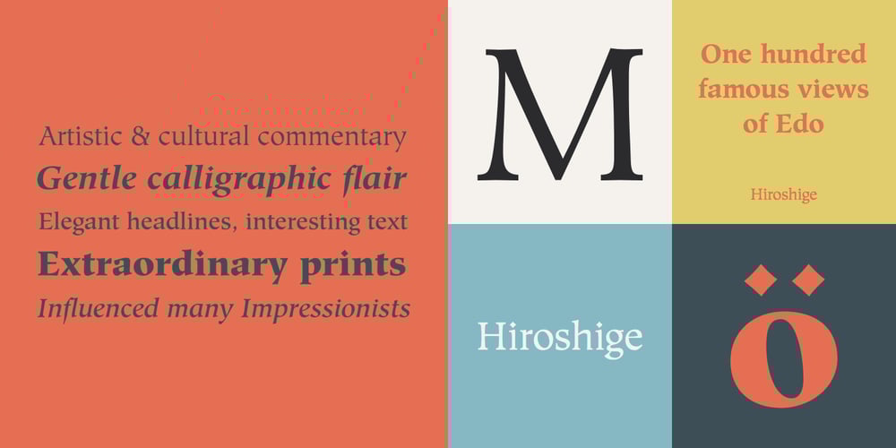 Hiroshige font