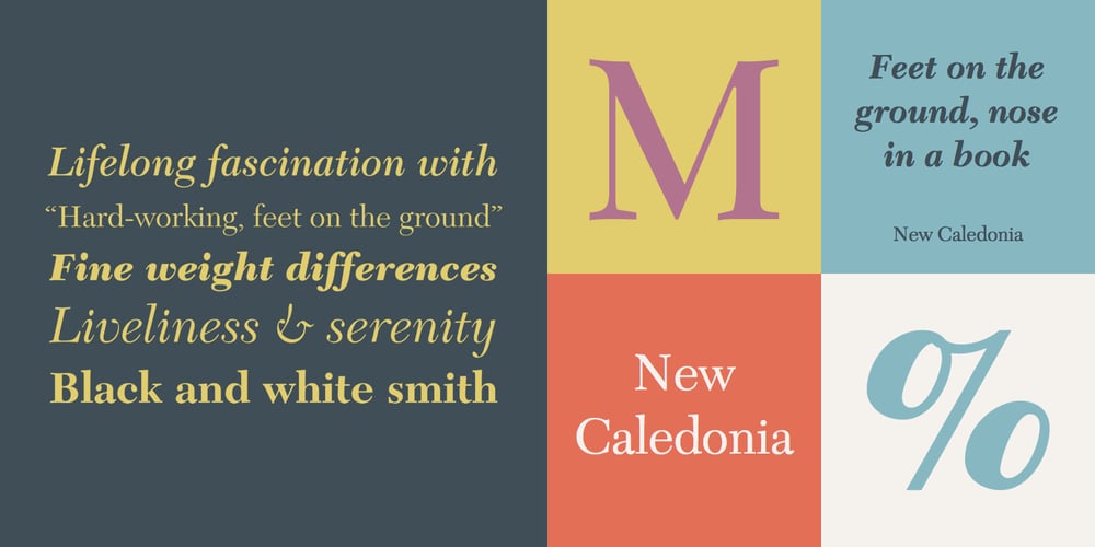 New Caledonia font