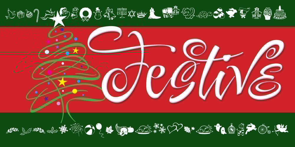 Festive font