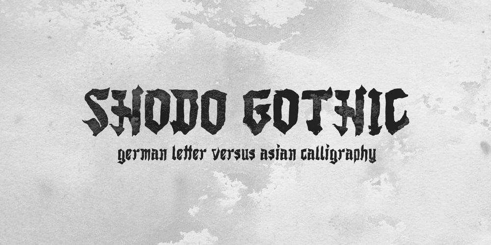 Shodo Gothic font