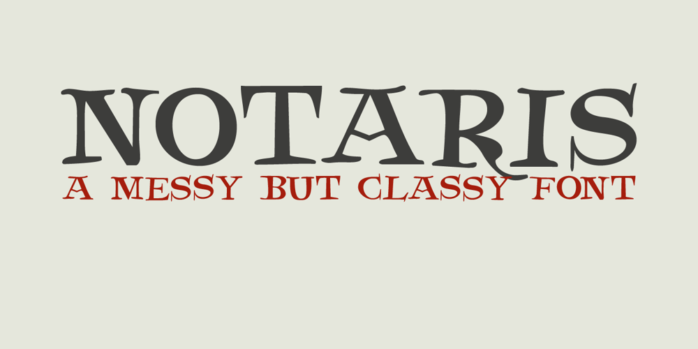 Notaris font