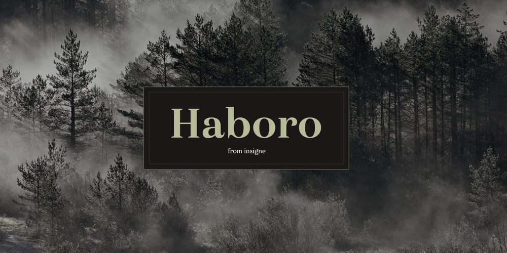Haboro font