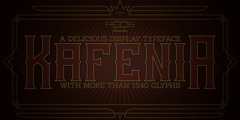 Kafenia font