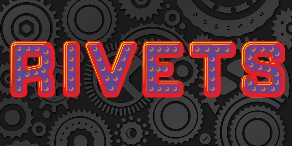 Rivets font