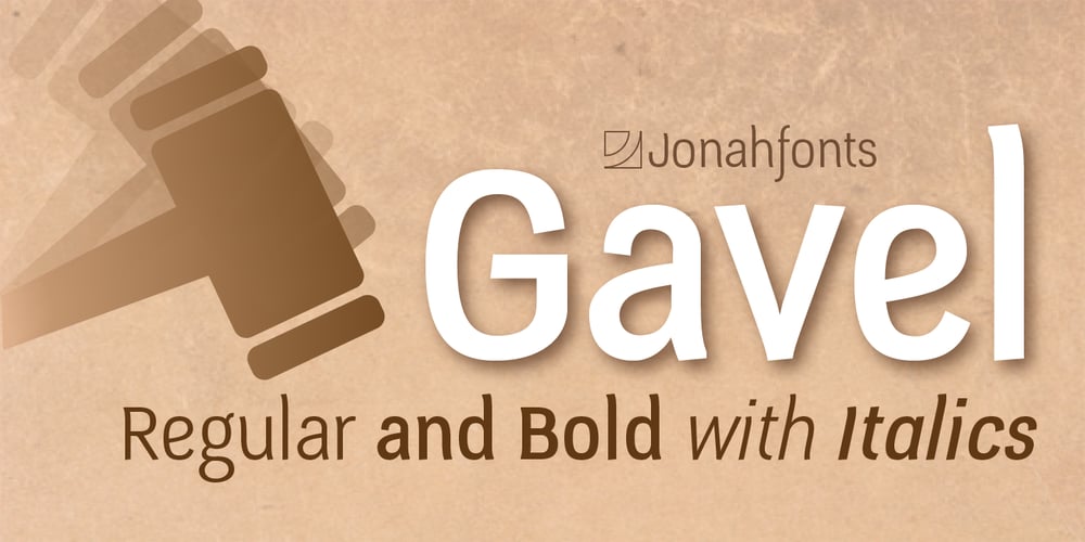 Gavel font