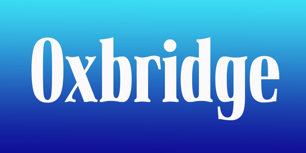 Oxbridge font