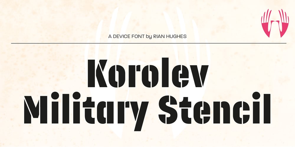 Korolev Military Stencil font