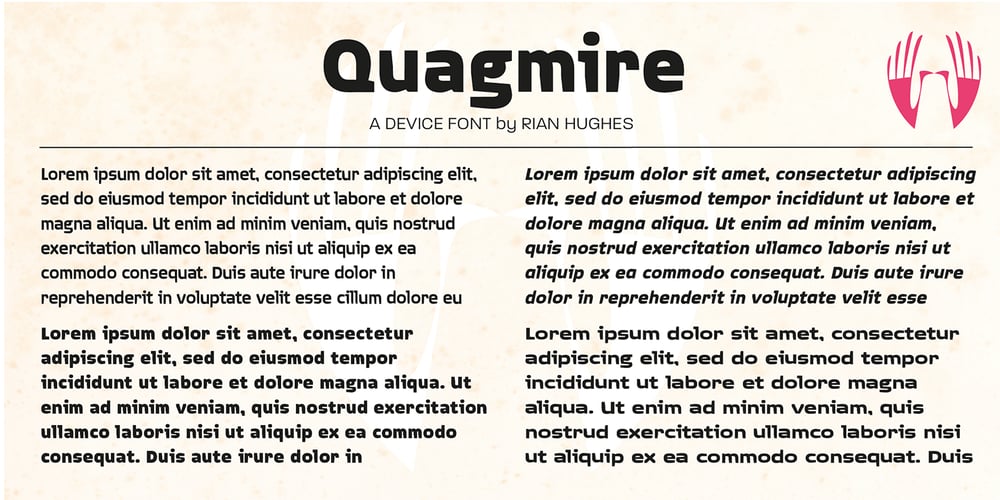 Quagmire font