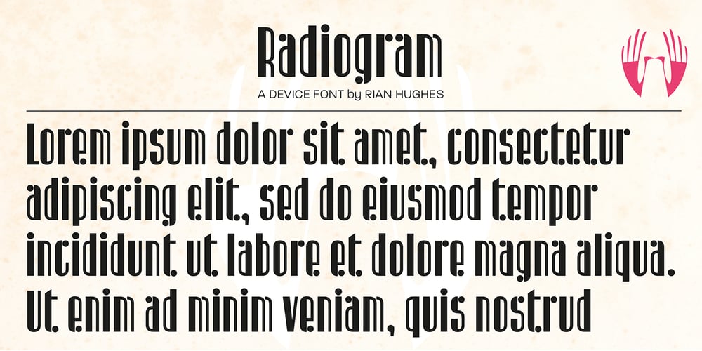 Radiogram font
