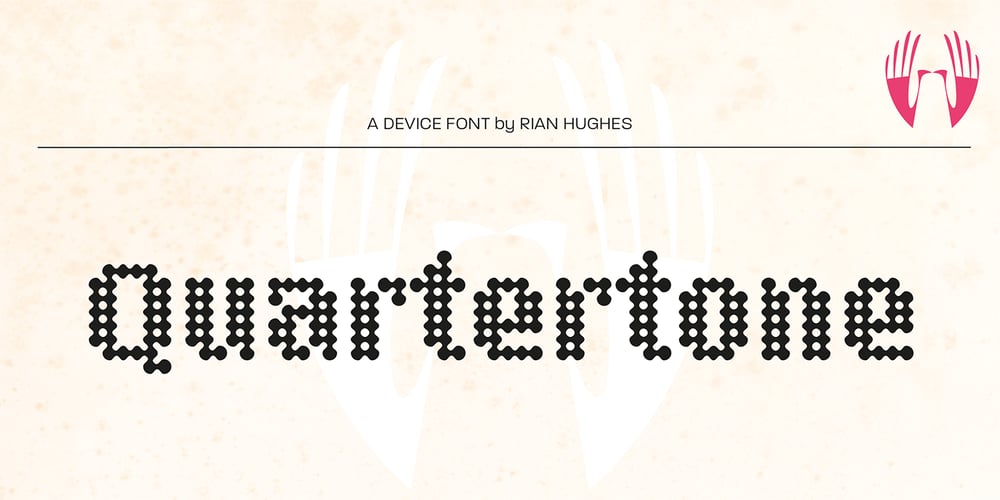Quartertone font